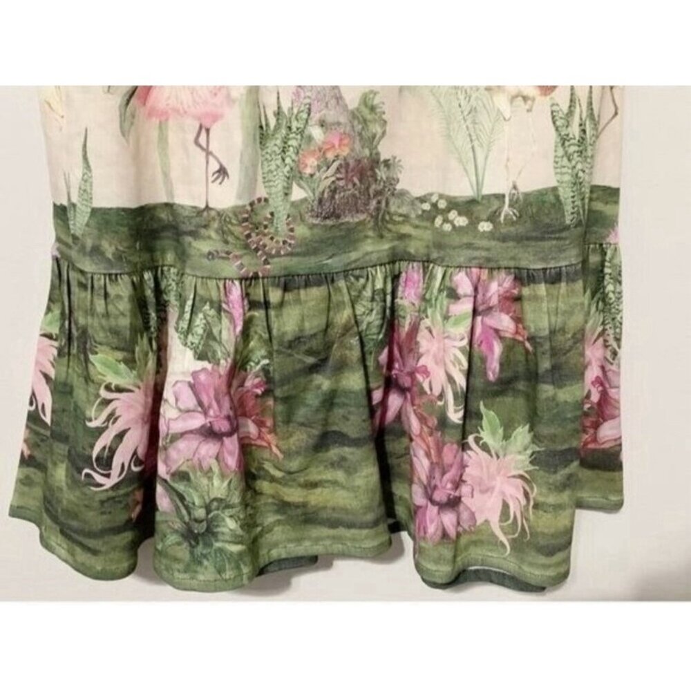 Isolda Brazil Women’s 2 Midi Dress Ruffle Hem Resort Garden Party Cottagecore - Picture 5 of 10